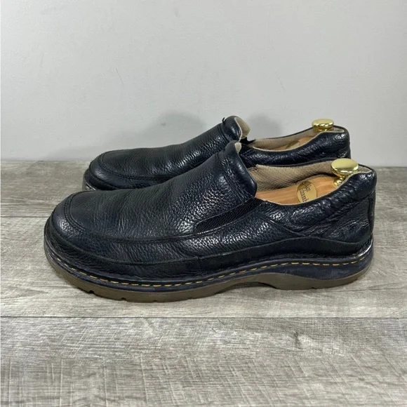 Dr Doc Martens Orson 11198 DMs Black Leather Mens Slip Up Shoes Loafers Size 12 - Picture 5 of 9